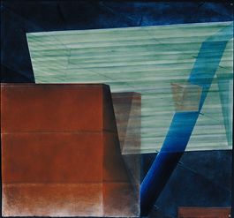 48" w x 51" h / dry pigment, rust, graphite, charcoal, colored pencil / Sold with Pylon Right at $5,000